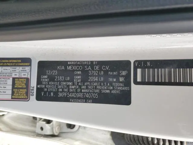 2024 KIA FORTE GT LINE  