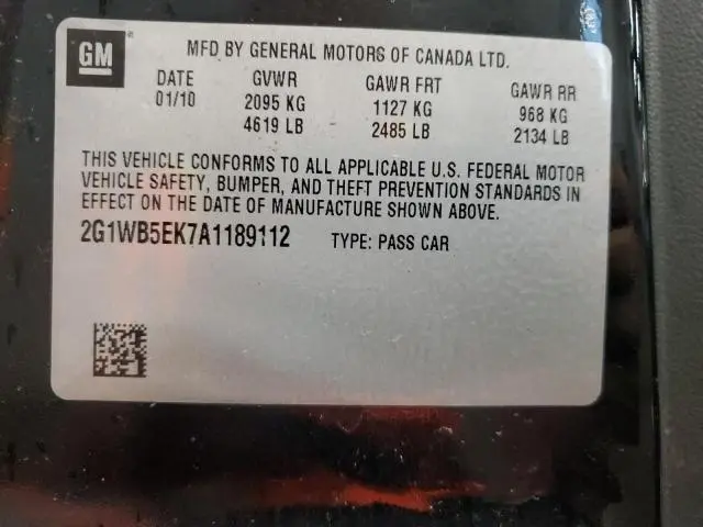 2010 CHEVROLET IMPALA LT  