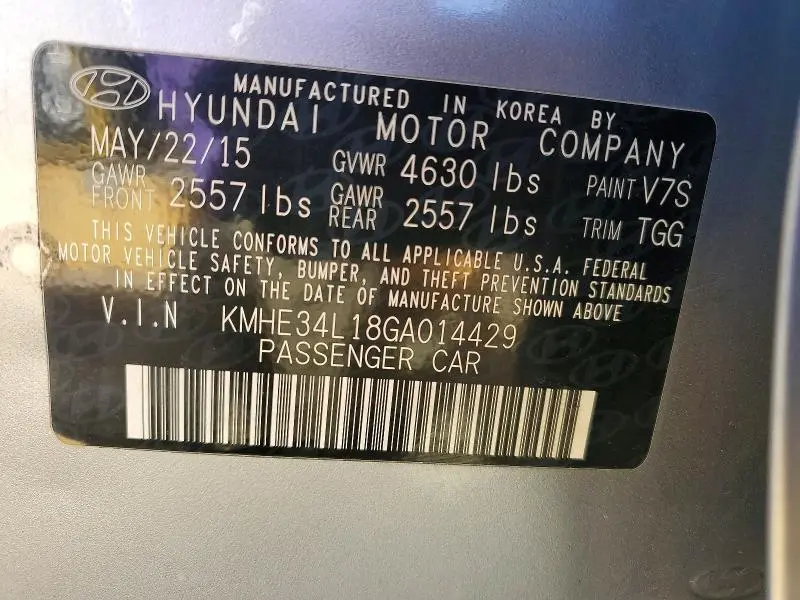 2016 HYUNDAI SONATA HYBRID  