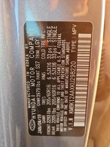 2019 HYUNDAI KONA SE  