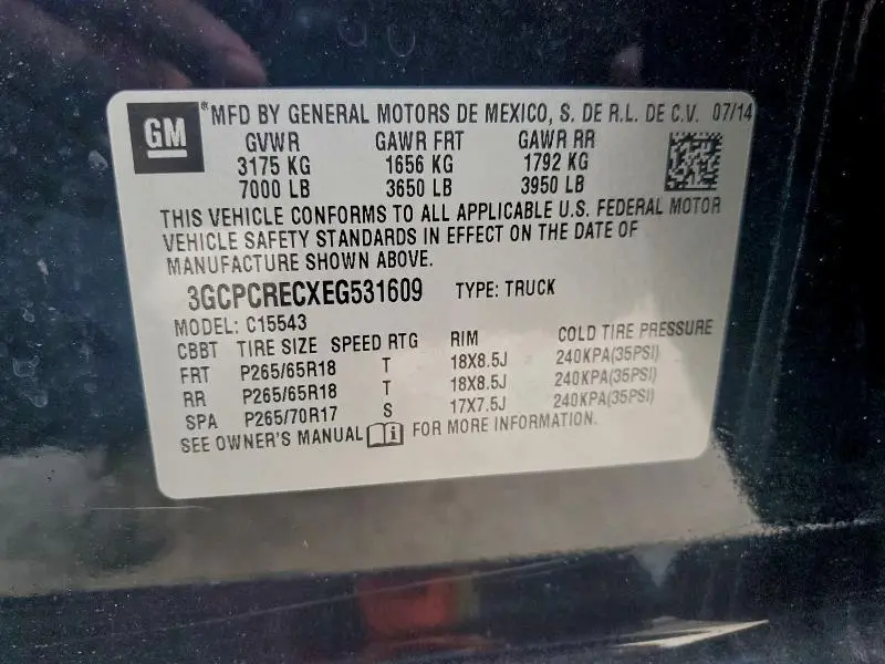 2014 CHEVROLET SILVERADO C1500 LT  