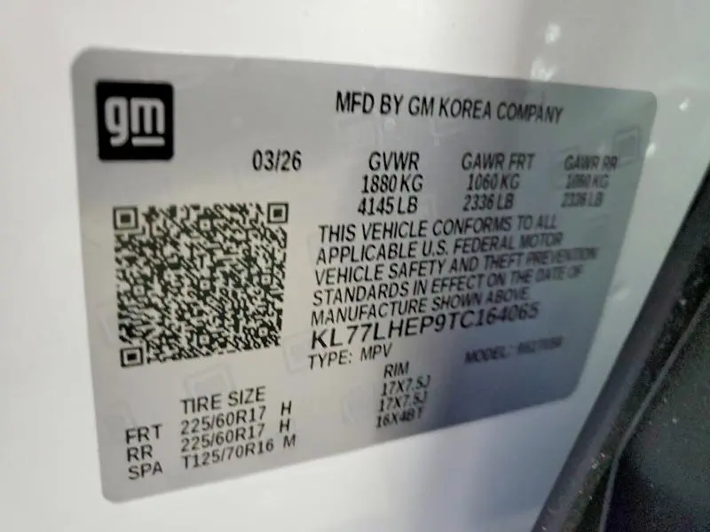 2026 CHEVROLET TRAX 1LT  