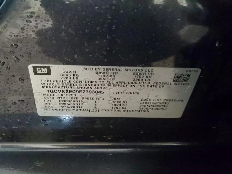 2014 CHEVROLET SILVERADO K1500 LTZ  