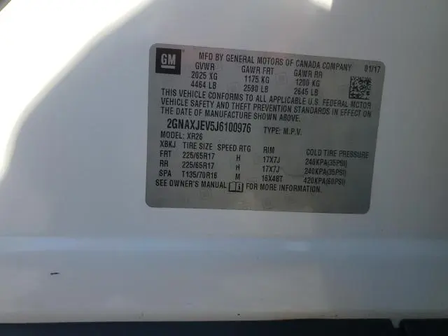 2018 CHEVROLET EQUINOX LT  