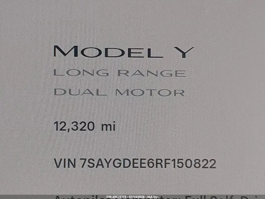 2024 TESLA MODEL Y LONG RANGE DUAL MOTOR ALL-WHEEL DRIVE