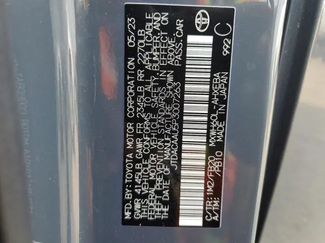 2023 TOYOTA PRIUS LE  