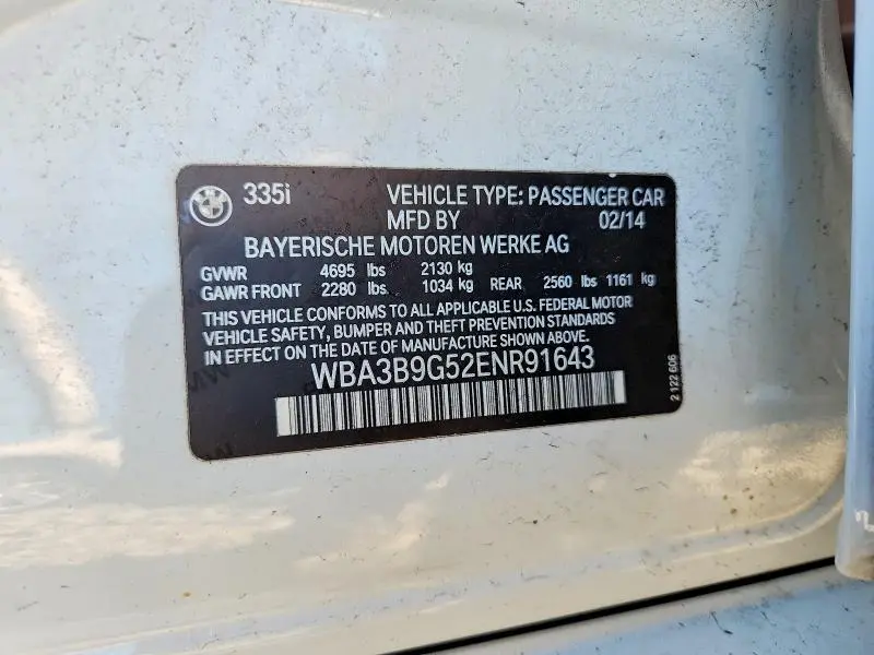 2014 BMW 335 XI  