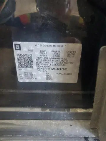 2018 CHEVROLET TRAVERSE LS  