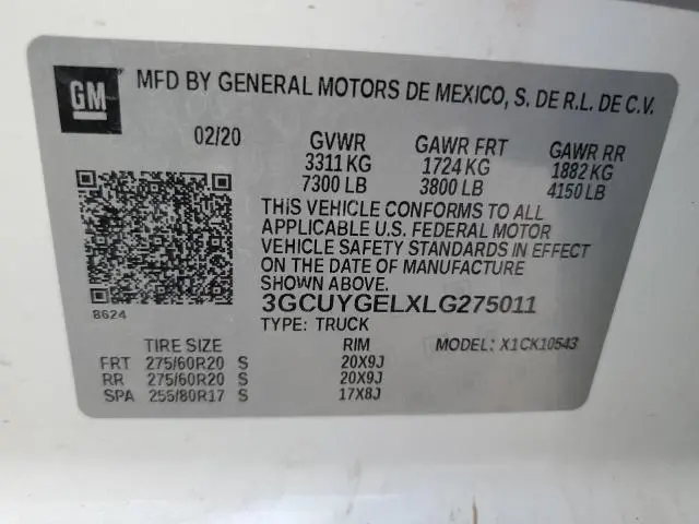 2020 CHEVROLET SILVERADO K1500 LTZ  