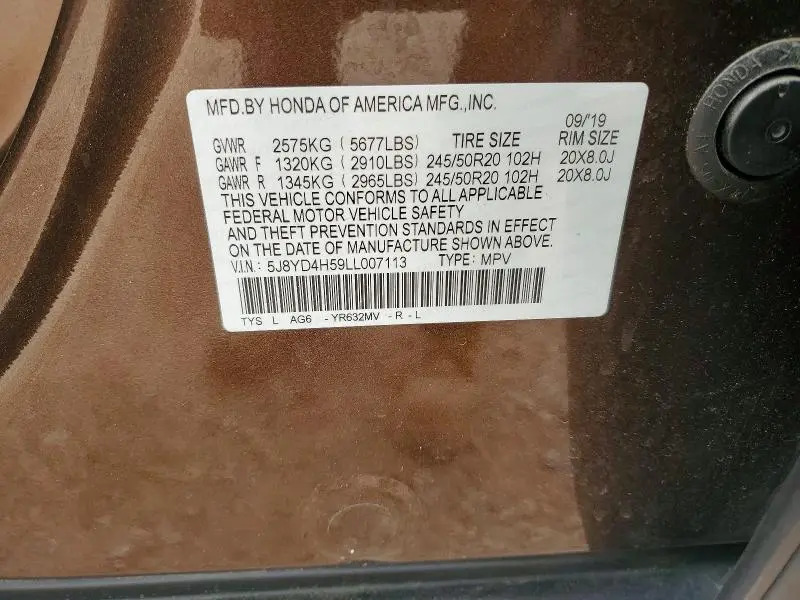 2020 ACURA MDX TECHNOLOGY  