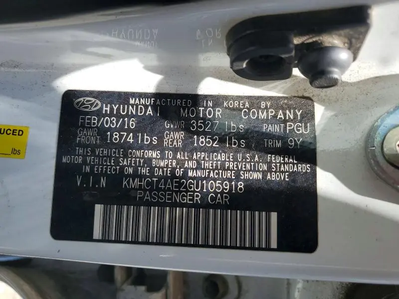 2016 HYUNDAI ACCENT SE  