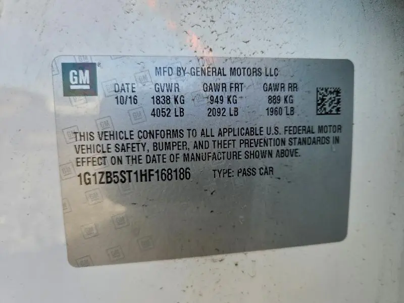 2017 CHEVROLET MALIBU LS  