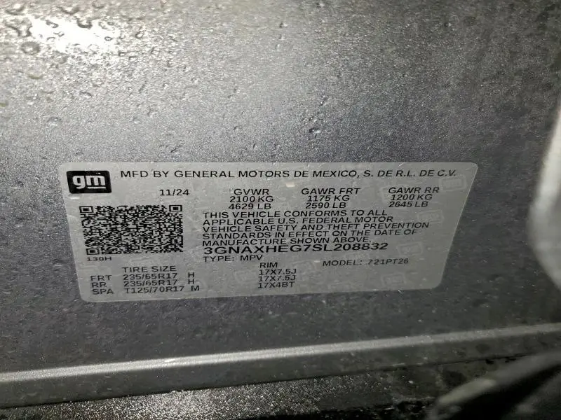 2025 CHEVROLET EQUINOX LT  