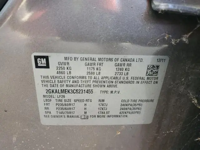 2012 GMC TERRAIN SLE  