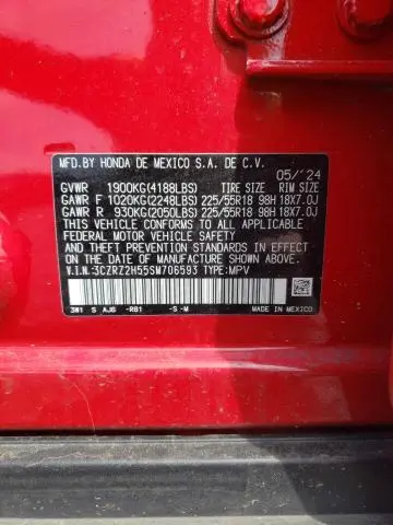 2025 HONDA HR-V SPORT