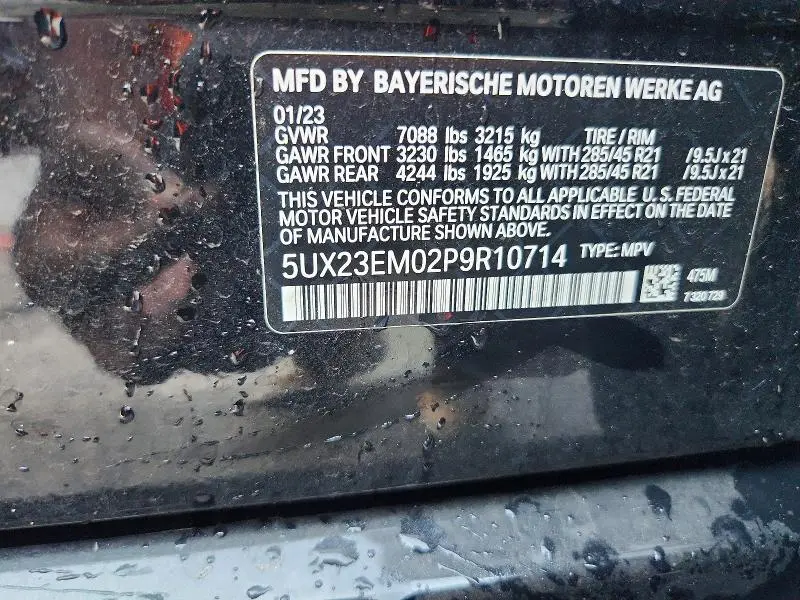 2023 BMW X7 XDRIVE40I  