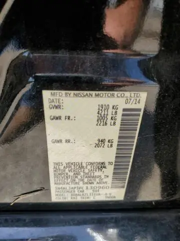 2015 NISSAN ALTIMA 2.5  