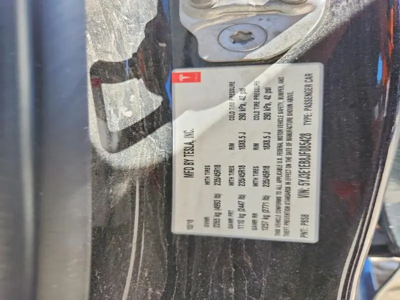 2018 TESLA MODEL 3   