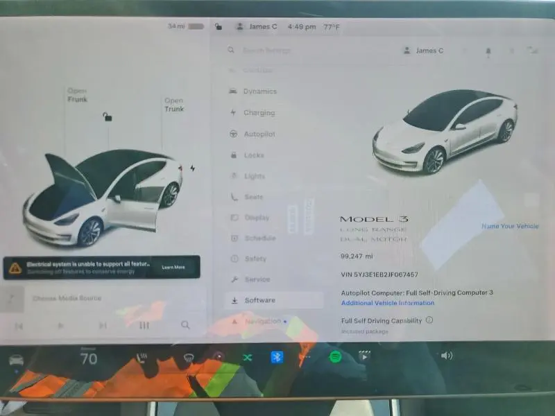 2018 TESLA MODEL 3   