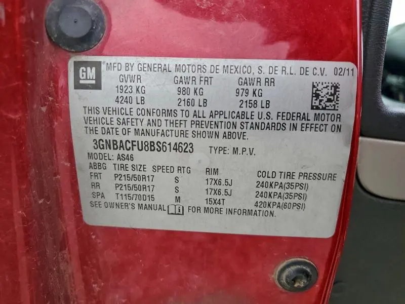 2011 CHEVROLET HHR LT  