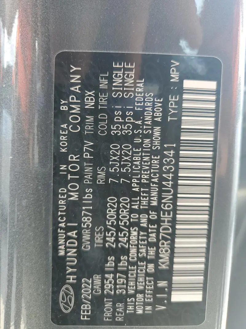 2022 HYUNDAI PALISADE CALLIGRAPHY  