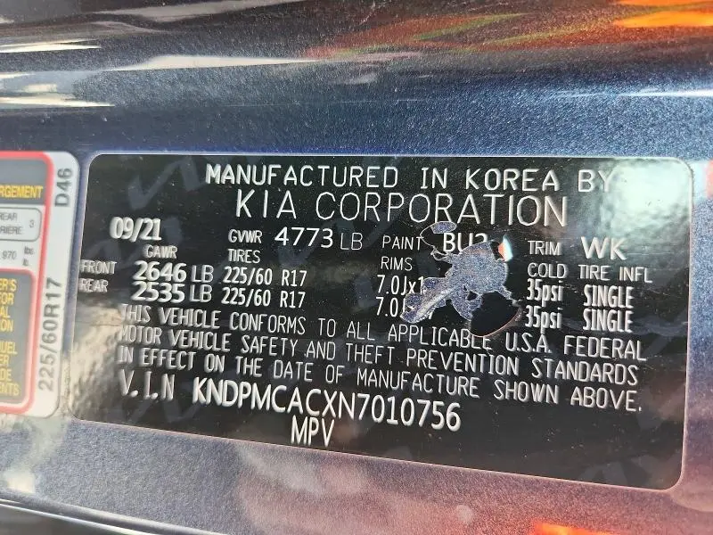 2022 KIA SPORTAGE LX  