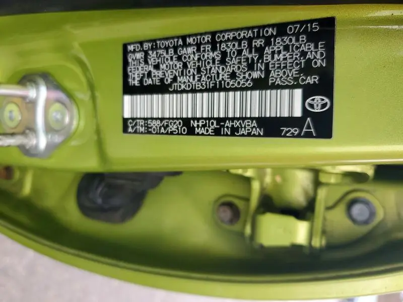 2015 TOYOTA PRIUS C   