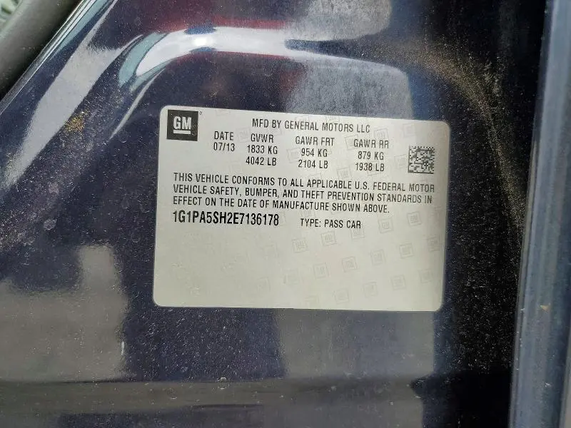 2014 CHEVROLET CRUZE LS  