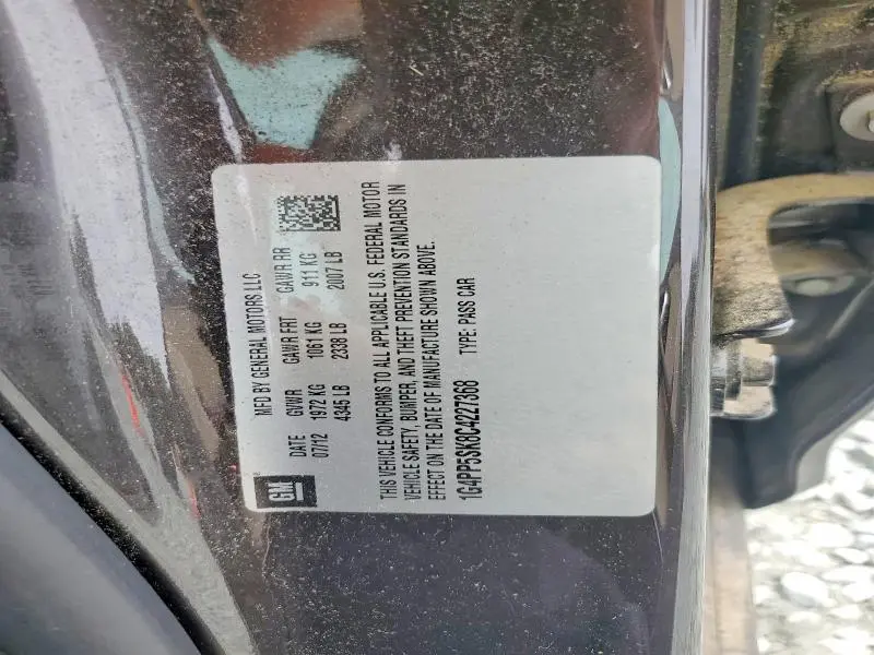2012 BUICK VERANO   