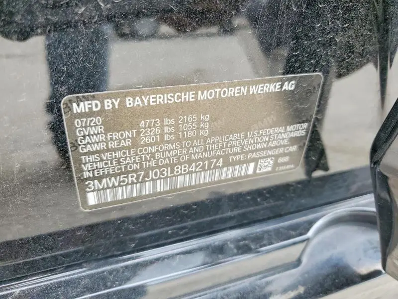 2020 BMW 330XI   