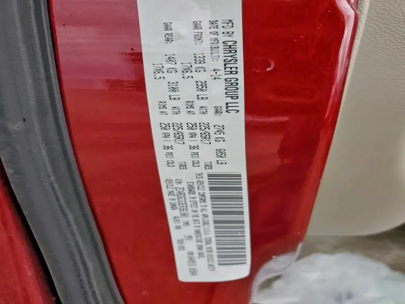 2014 DODGE GRAND CARAVAN SXT  