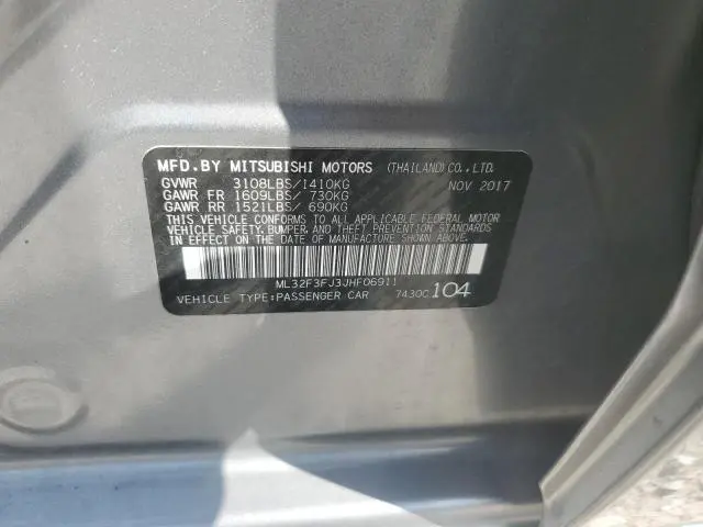 2018 MITSUBISHI MIRAGE G4 ES
