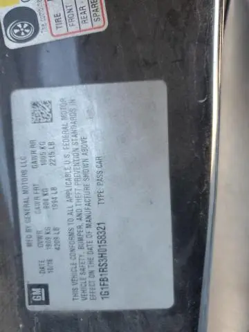 2017 CHEVROLET CAMARO LT  