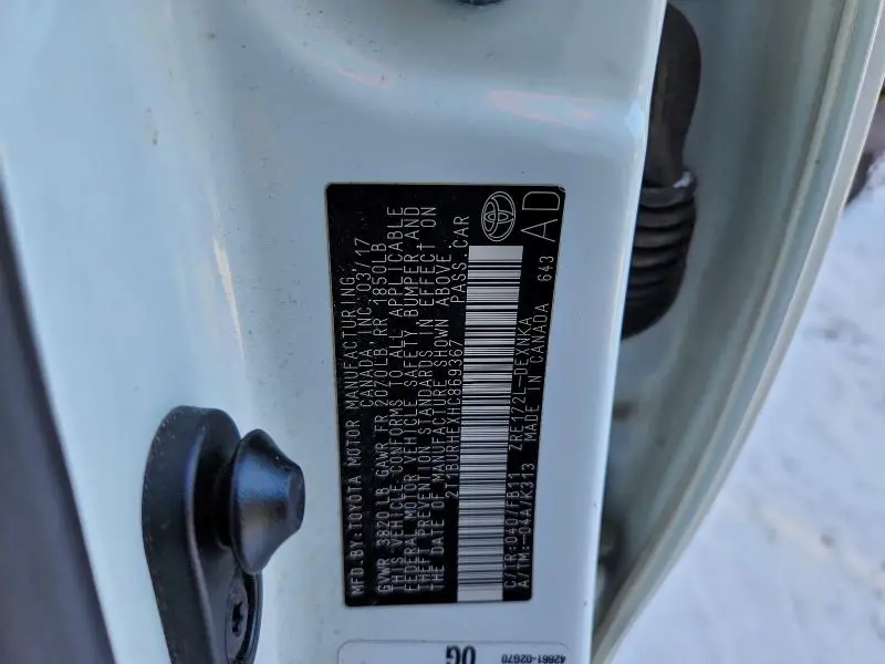 2017 TOYOTA COROLLA L  