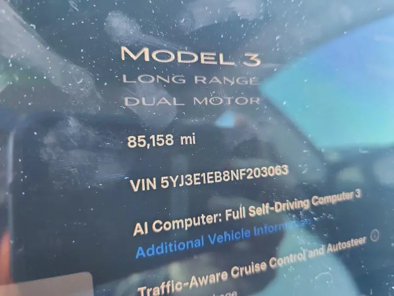 2022 TESLA MODEL 3   