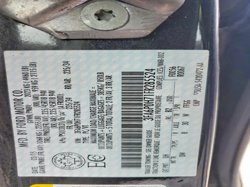 2015 FORD FUSION SE  
