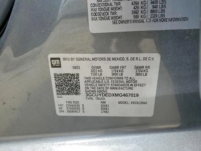 2021 CHEVROLET SILVERADO K1500 LT  