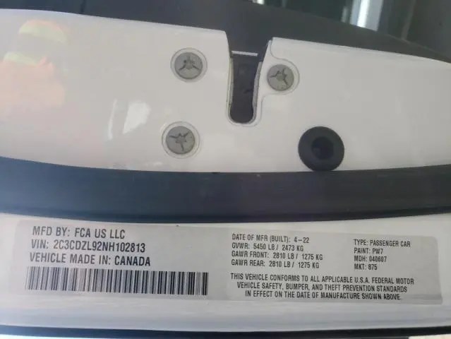 2022 DODG CHALLENGER   