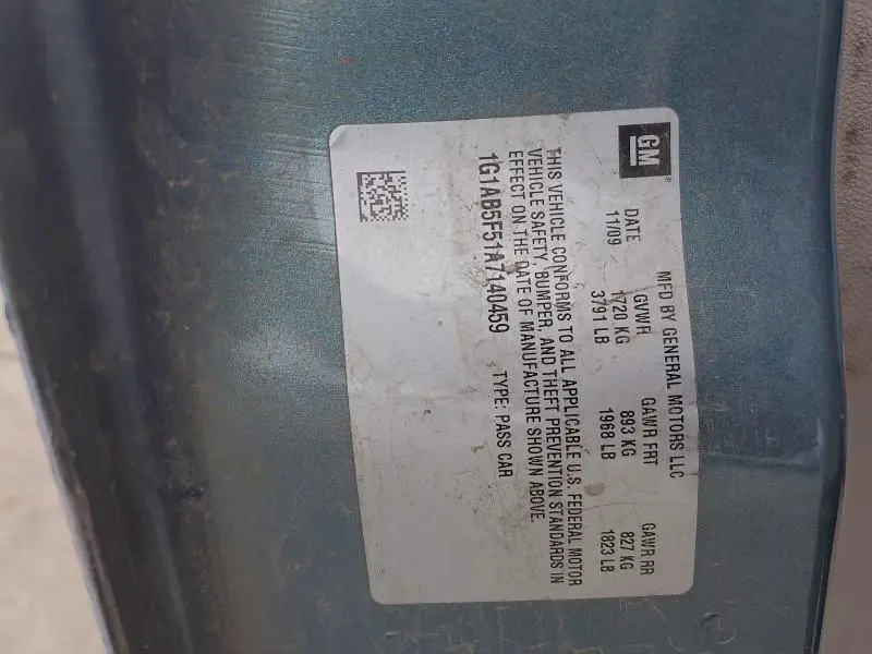 2010 CHEVROLET COBALT LS  