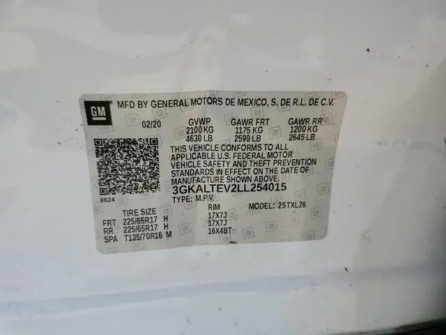 2020 GMC TERRAIN SLE  