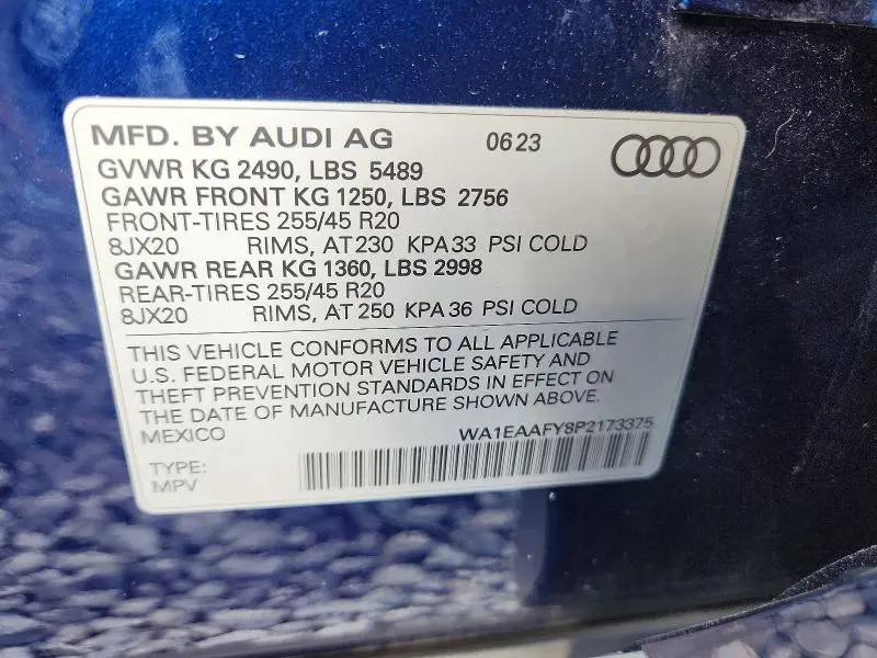 2023 AUDI Q5 PREMIUM PLUS 45  