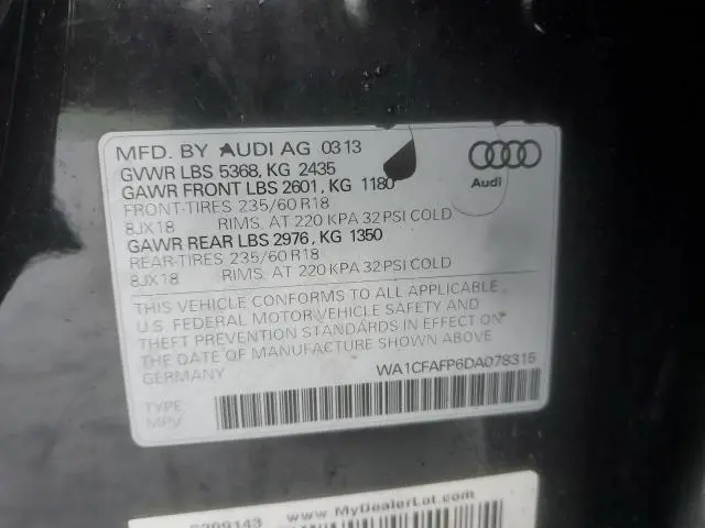 2013 AUDI Q5 PREMIUM  