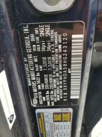 2017 KIA SORENTO EX  