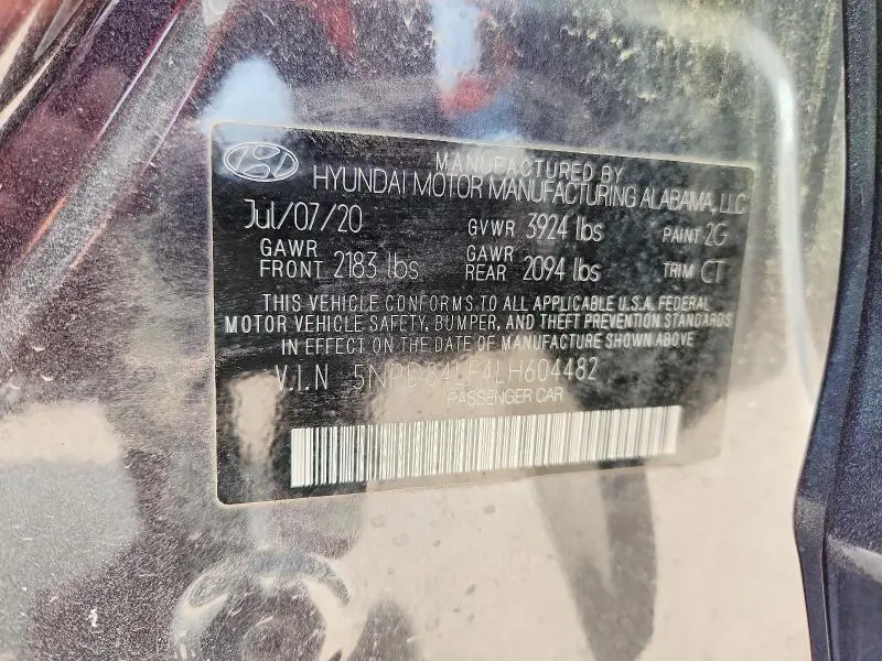 2020 HYUNDAI ELANTRA   