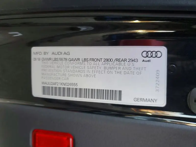 2019 AUDI A7 PREMIUM PLUS S-LINE  