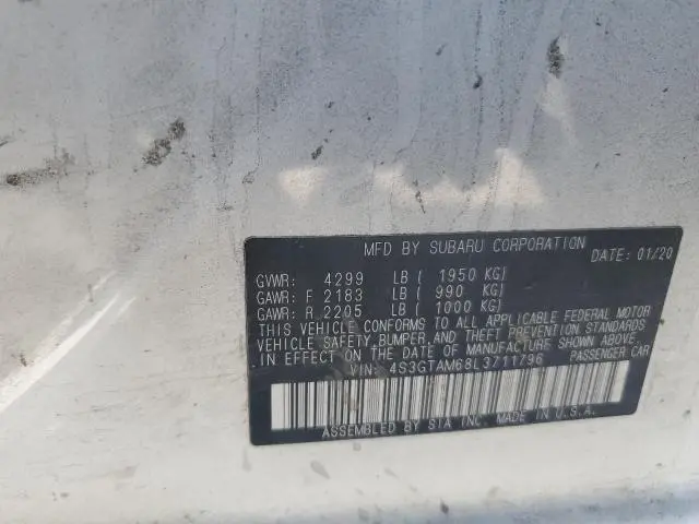 2020 SUBARU IMPREZA SPORT  