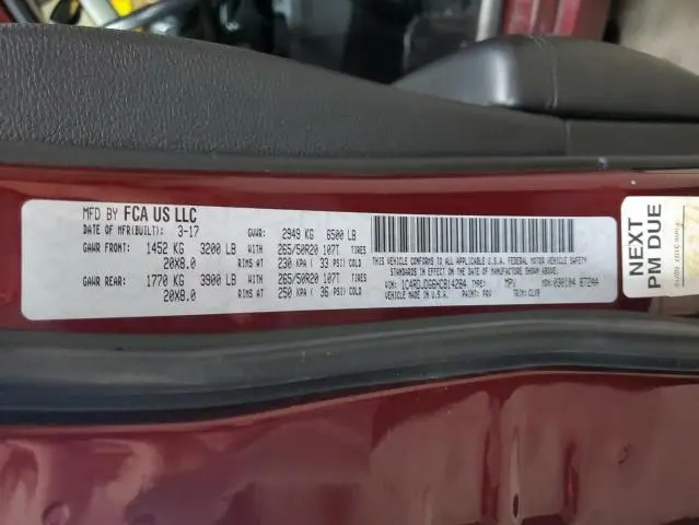 2017 DODGE DURANGO GT  