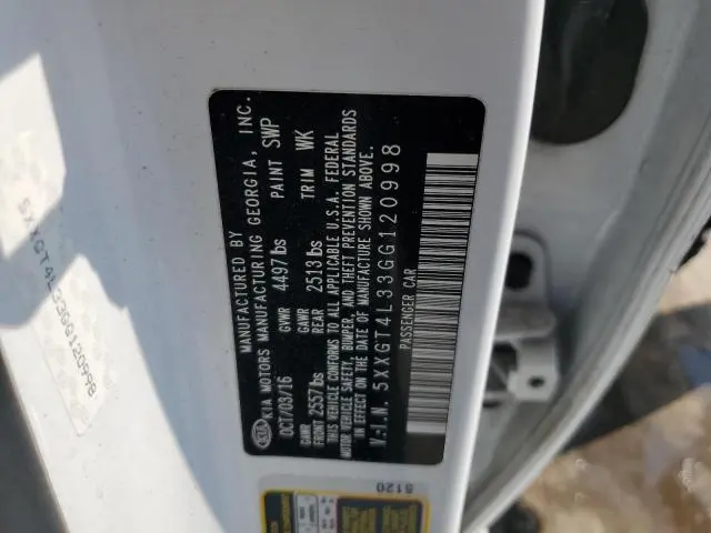 2016 KIA OPTIMA LX  