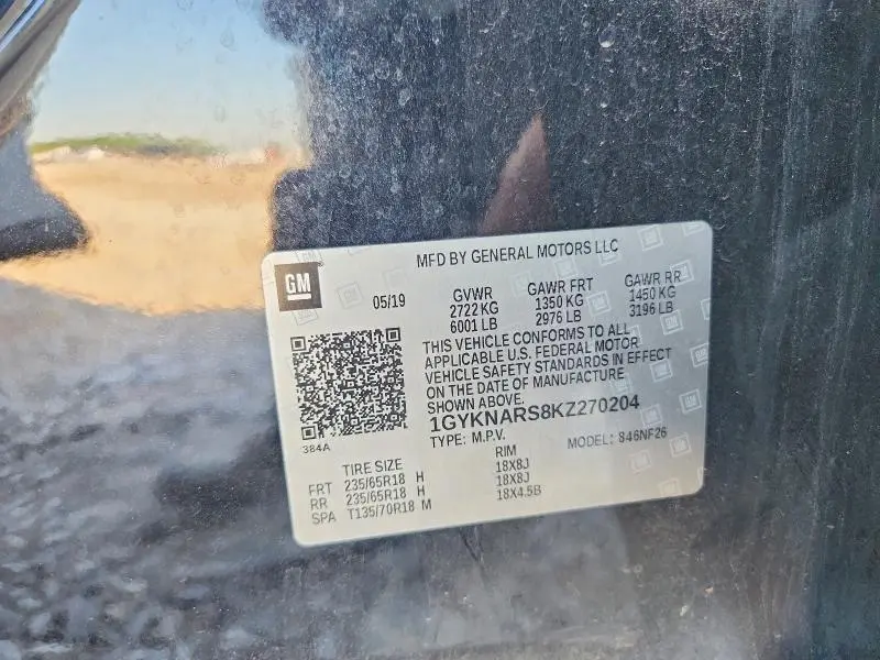 2019 CADILLAC XT5   