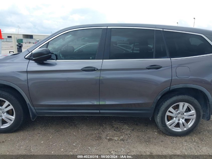 2017 HONDA PILOT LX